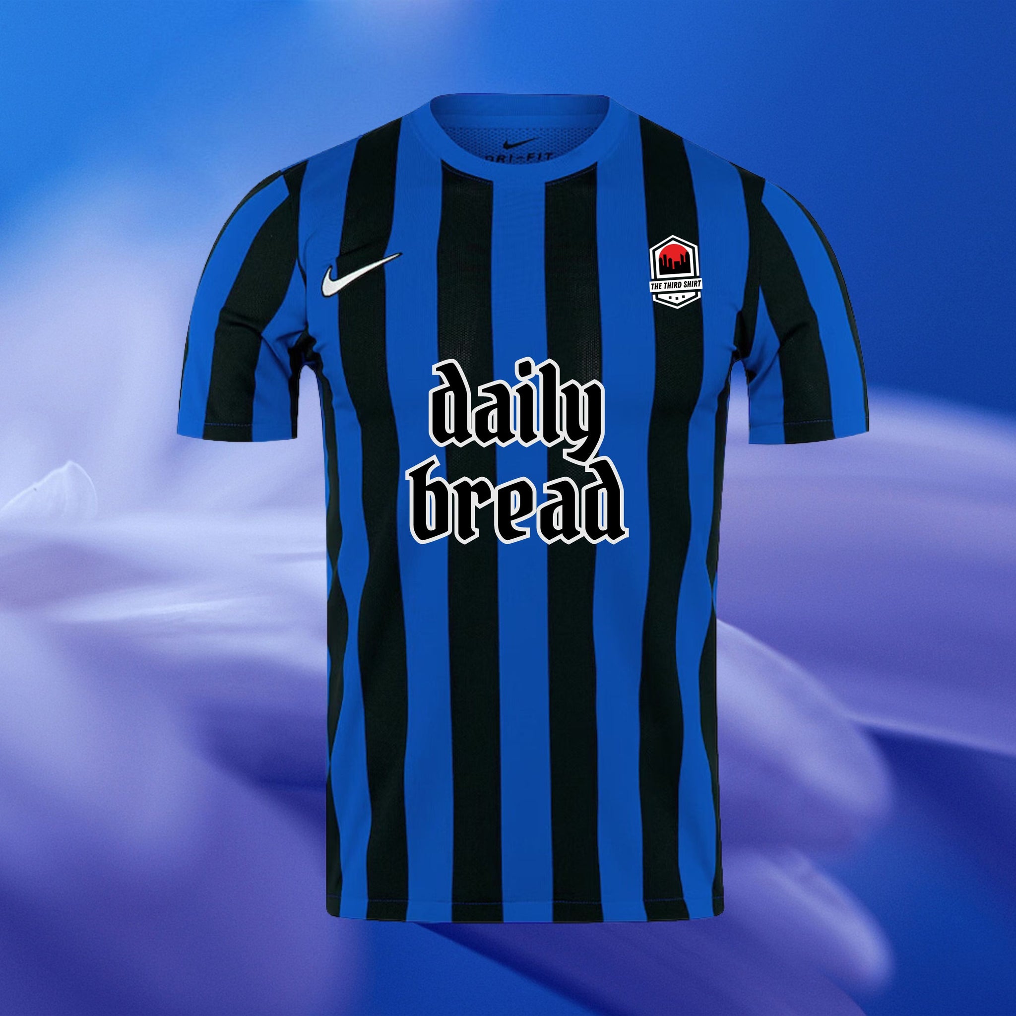 Daily Bread - Blue/Black - Nike Dri-FIT Striped Division Shirt