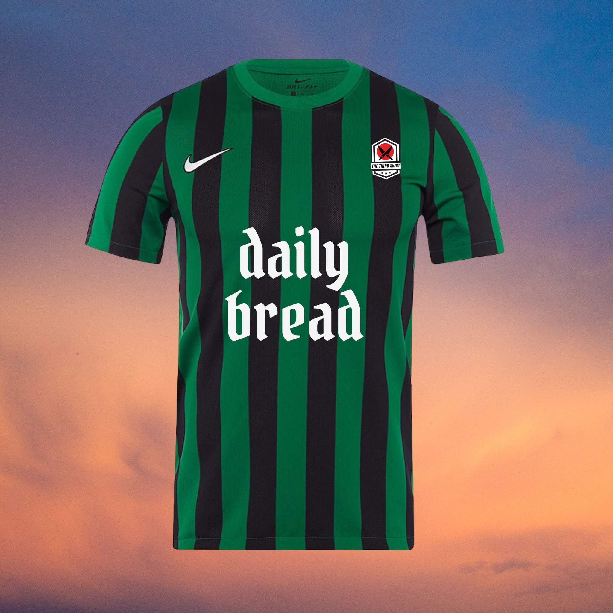 Daily Bread - Green/Black - Nike Dri-FIT Striped Division Shirt