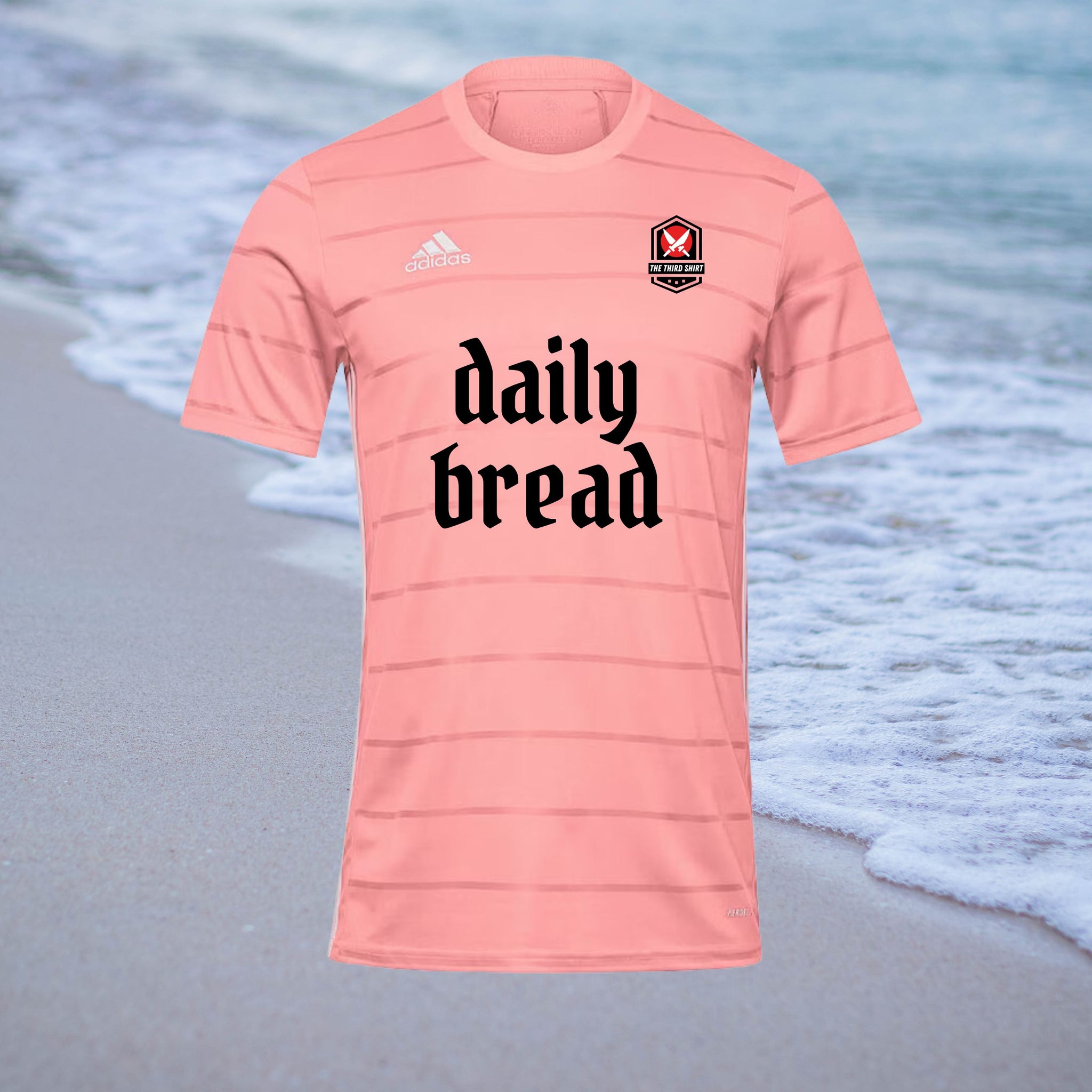 Daily Bread - Pink - Adidas Campeon Shirt
