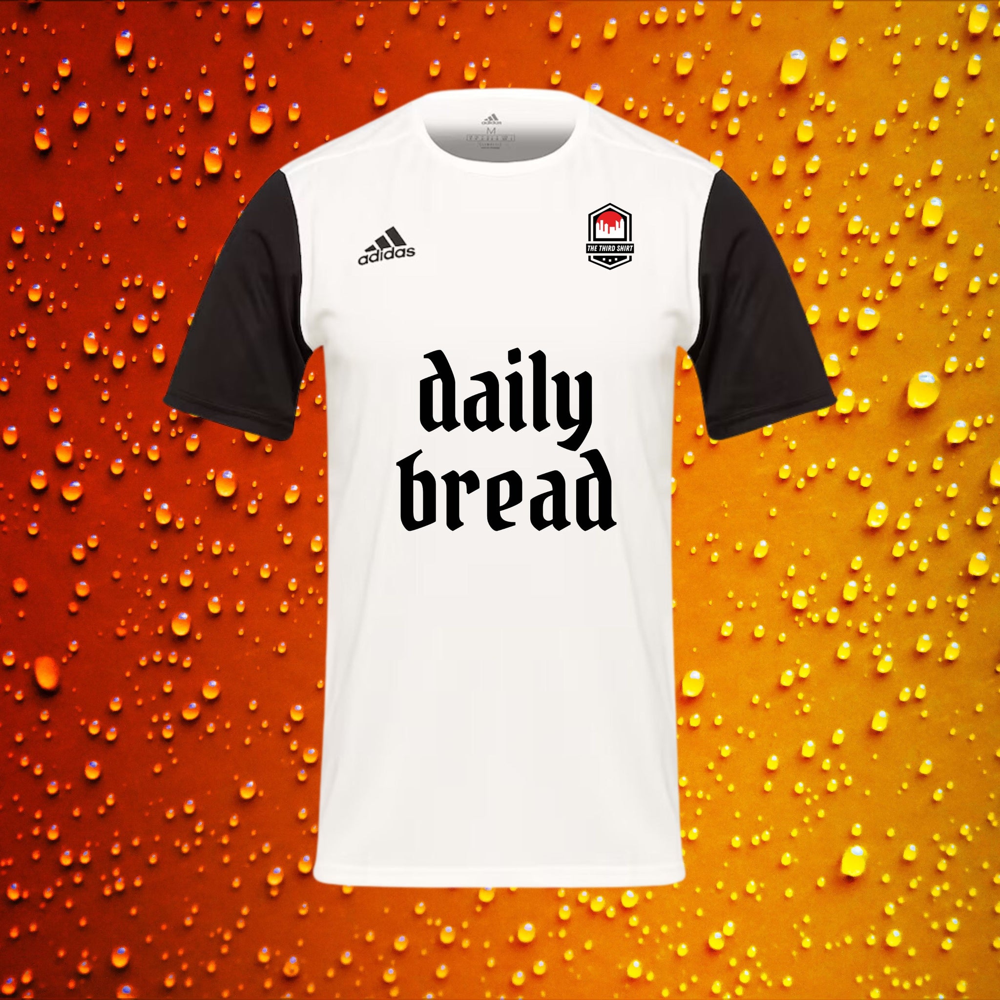 Daily Bread - White/Black - Adidas Estro Shirt